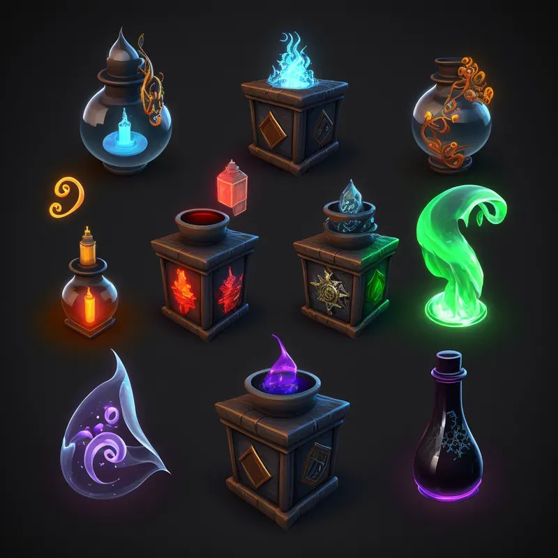 Magical Rpg Alchemy Icons