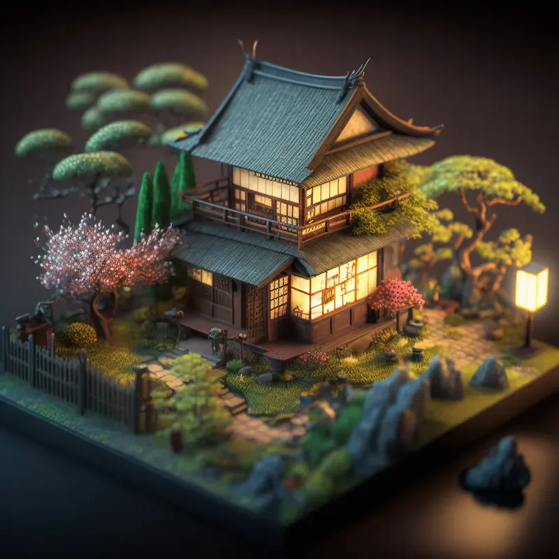 Japanese Miniature Houses