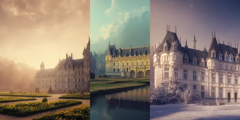 French Chateaux Castles generated by undefined