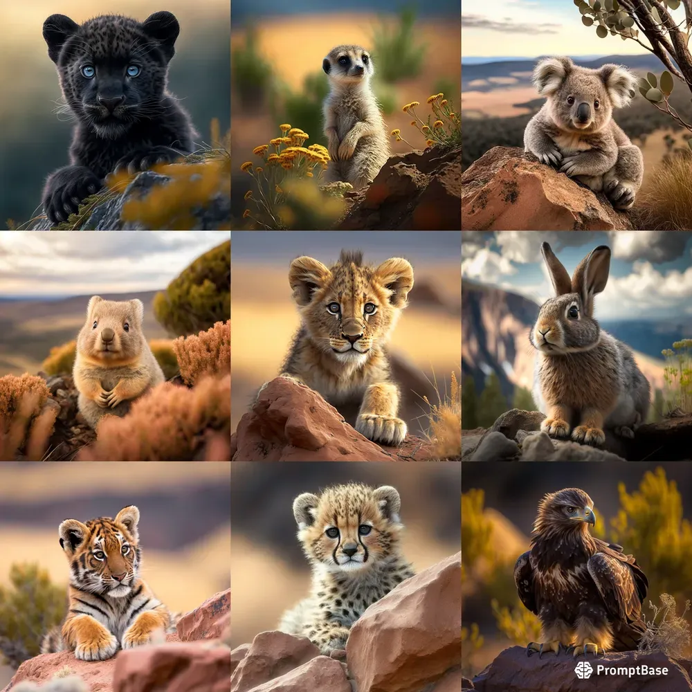 Cute Animal Realistic Close Ups