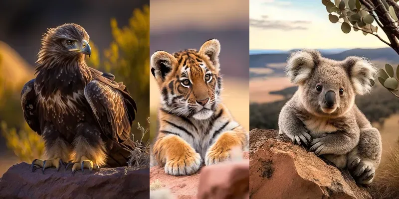 Cute Animal Realistic Close Ups generated by undefined