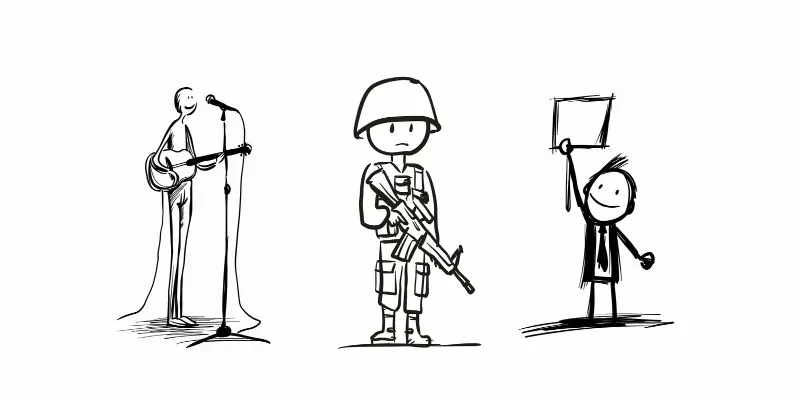 Style Of Stick Figures generated by undefined