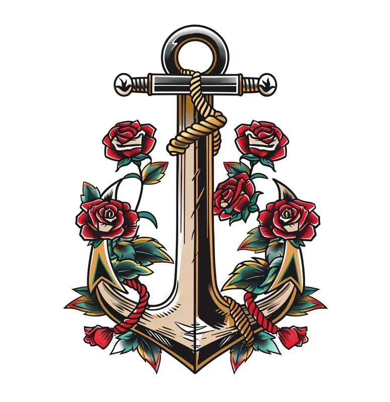 Old School Tattoo Designs With Roses
