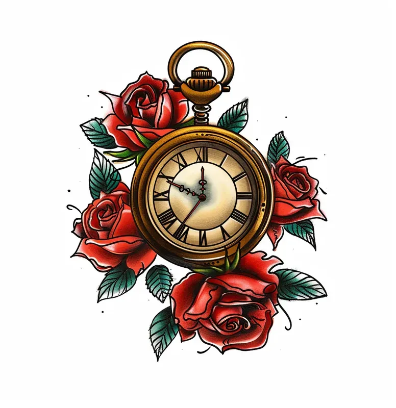 Old School Tattoo Designs With Roses