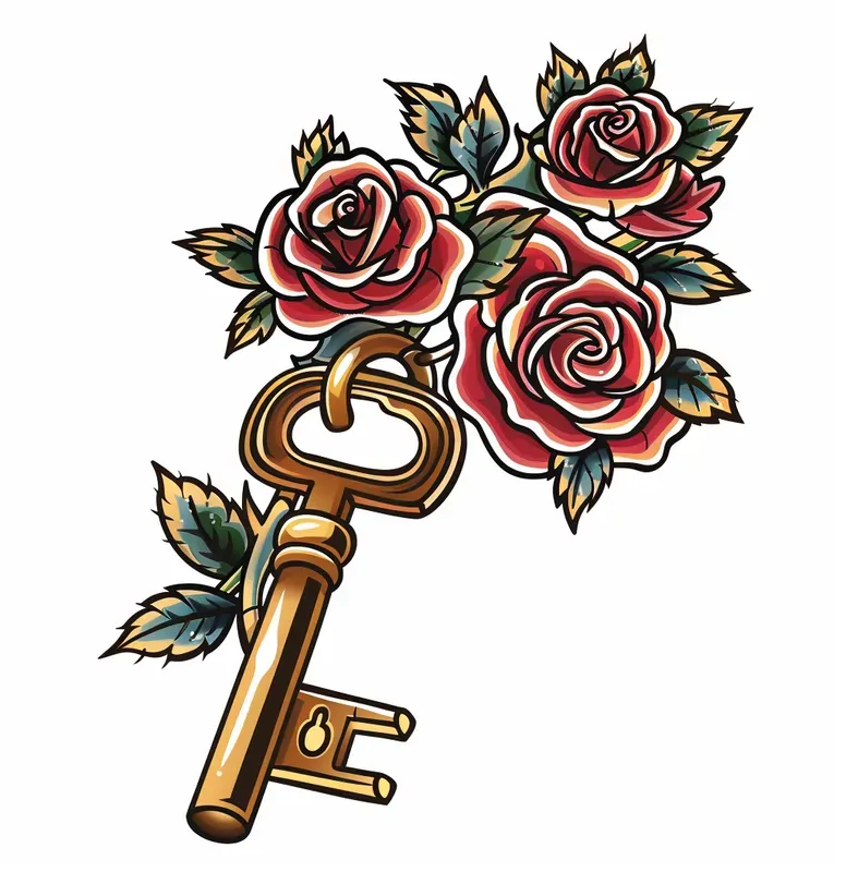 Old School Tattoo Designs With Roses