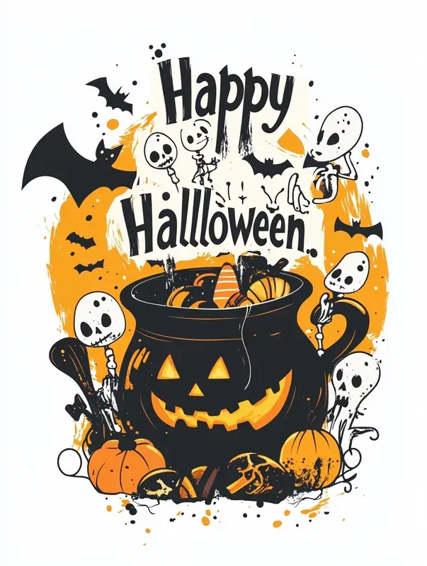 Logos Tshirts Happy Halloweens
