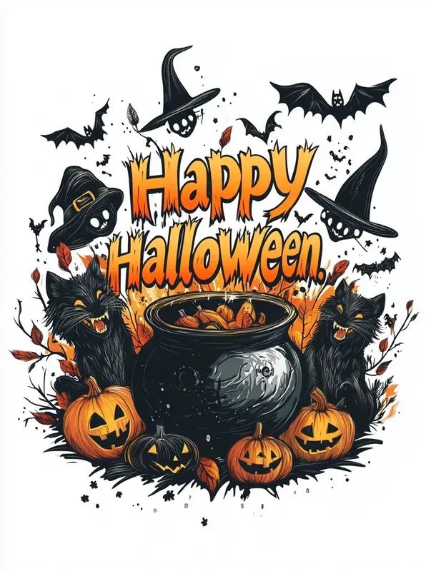 Logos Tshirts Happy Halloweens