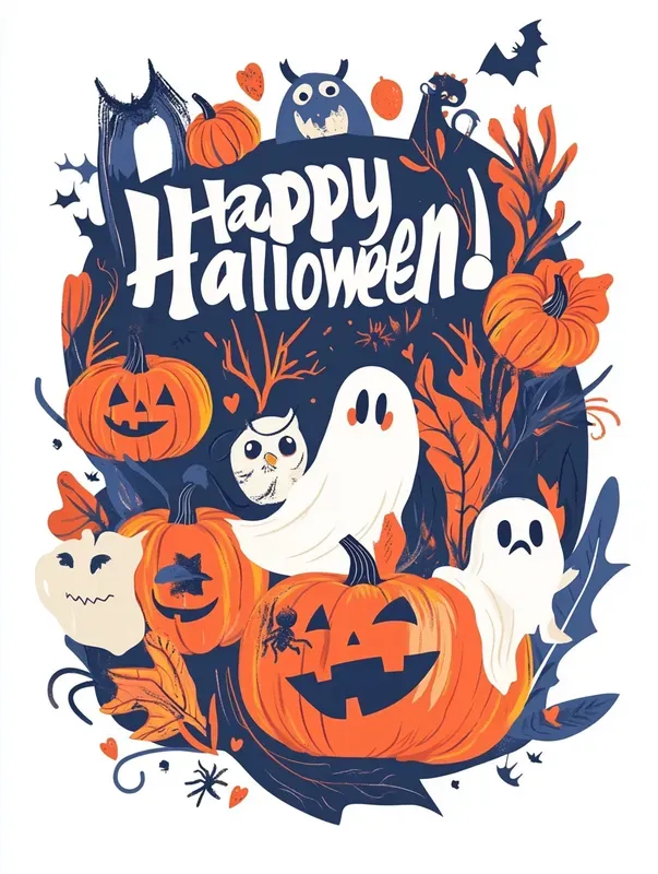 Logos Tshirts Happy Halloweens