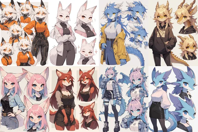 Adorable Kawaii Fursona Furry Adoptables