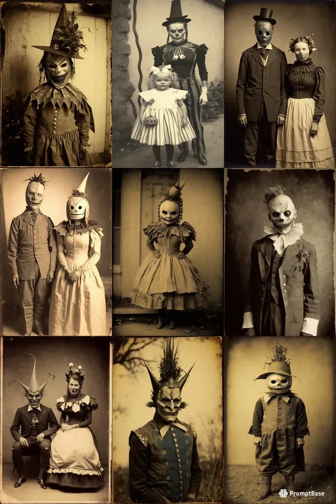 Vintage Halloween Scary Costumes