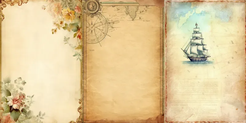 Junk Journal Memory Vintage Pages generated by undefined