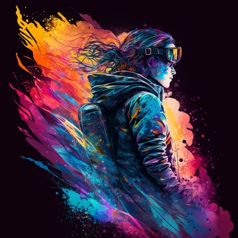 Vibrant Rainbow Fluid Illustrations