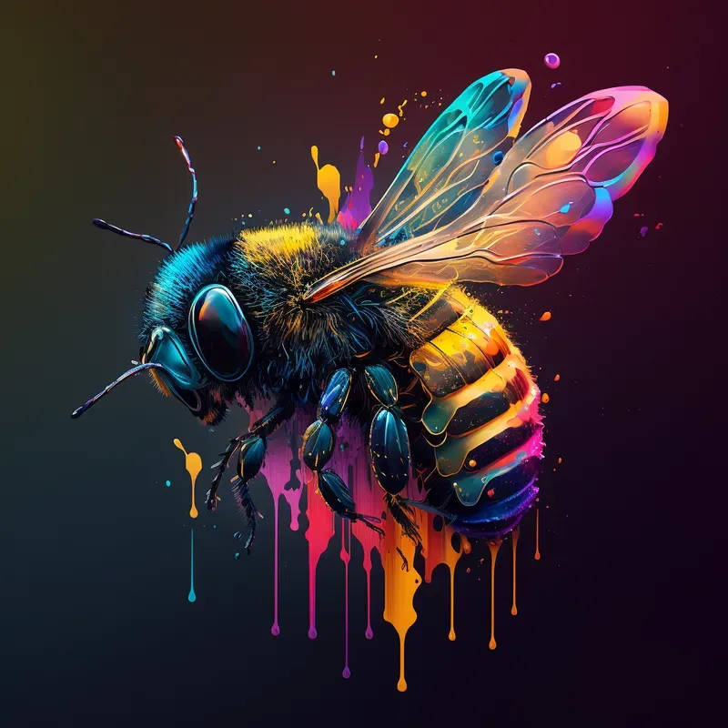 Vibrant Rainbow Fluid Illustrations