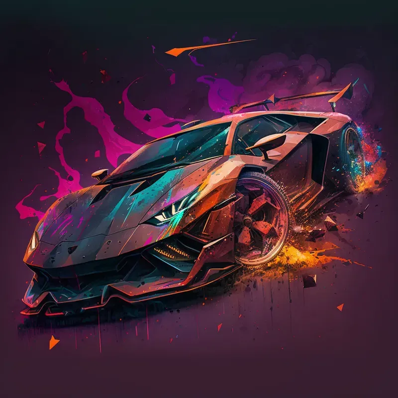 Vibrant Rainbow Fluid Illustrations
