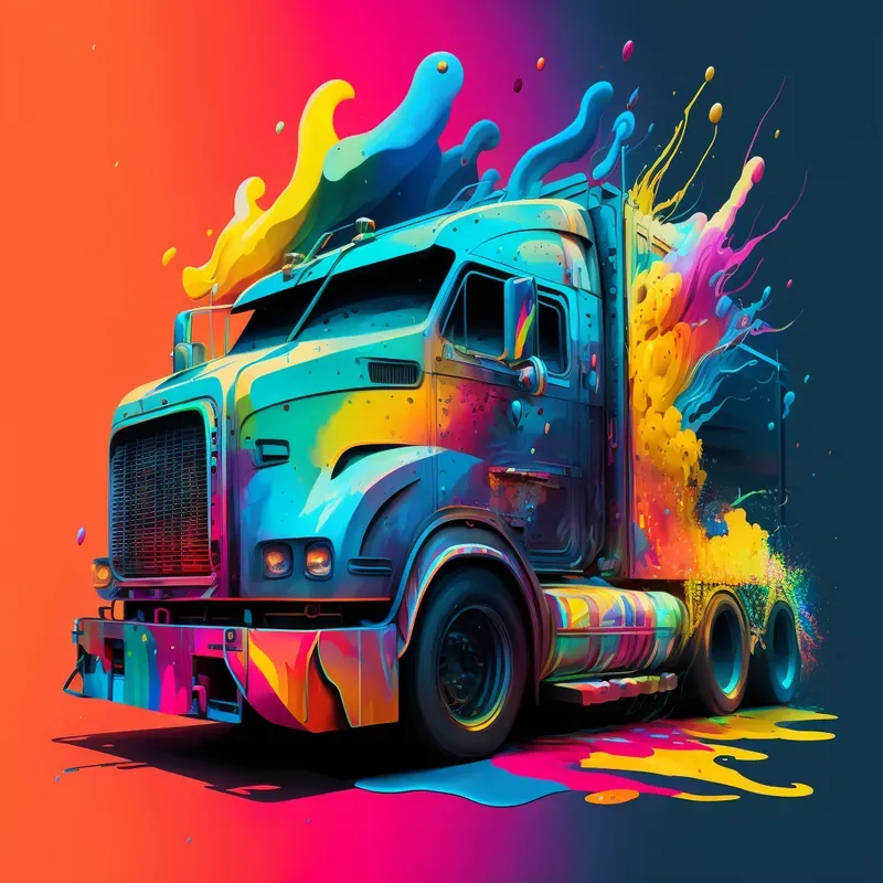 Vibrant Rainbow Fluid Illustrations