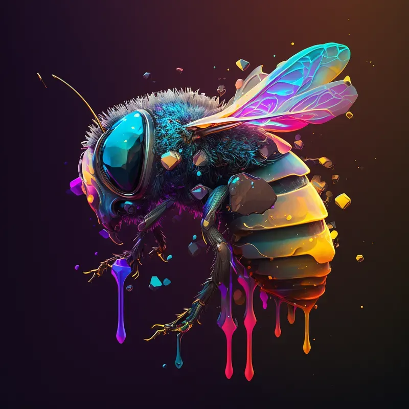 Vibrant Rainbow Fluid Illustrations
