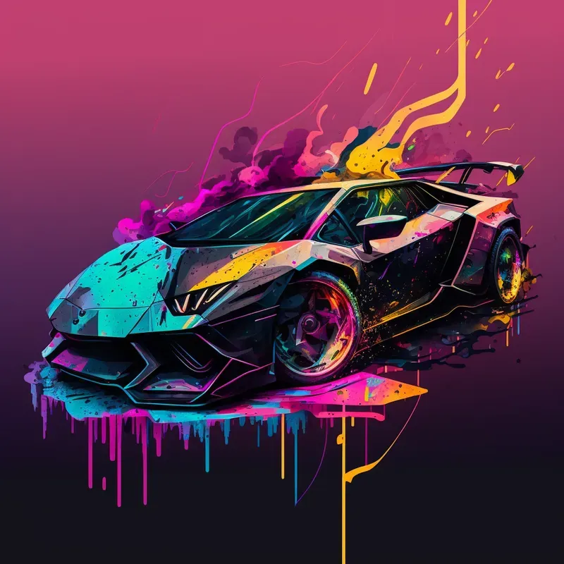 Vibrant Rainbow Fluid Illustrations