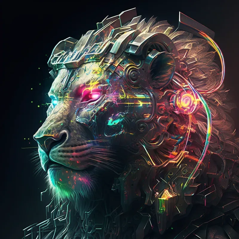 Rainbow Neon Glowing Illustrations