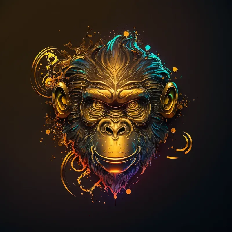 Vibrant Golden Glowing Logos