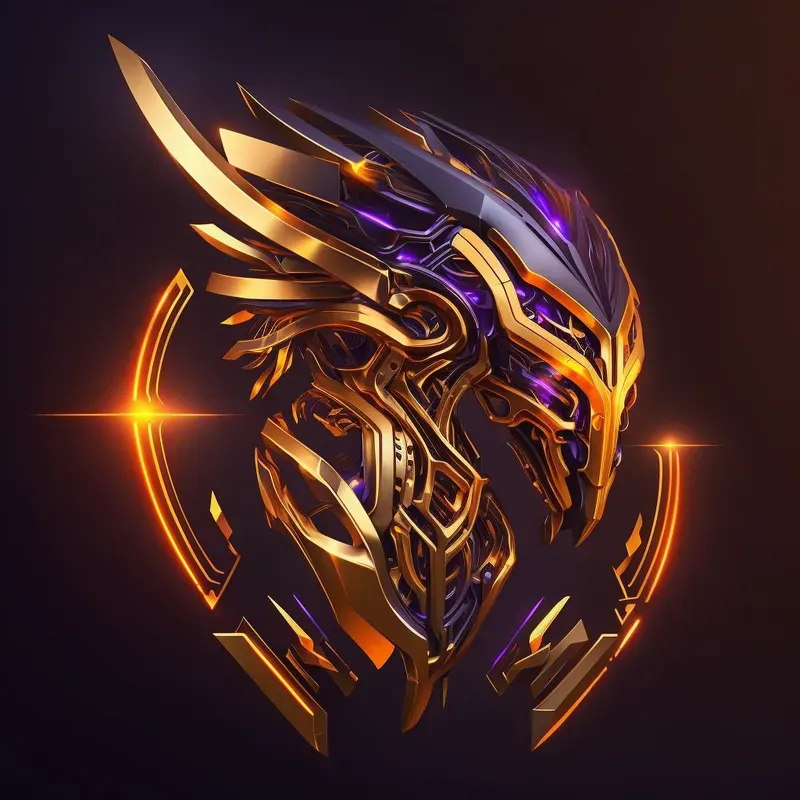 Vibrant Golden Glowing Logos