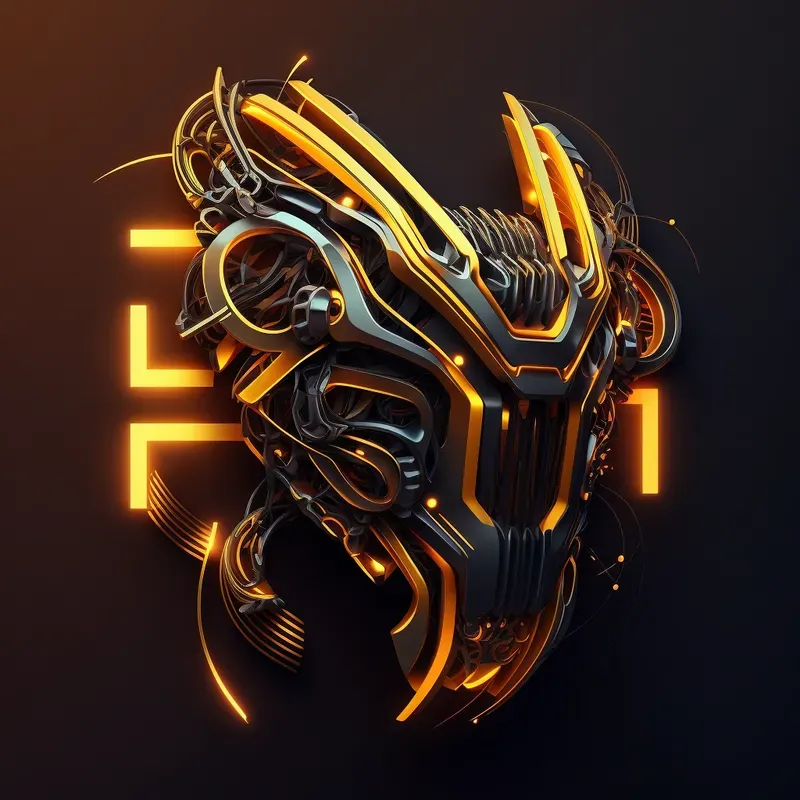 Vibrant Golden Glowing Logos