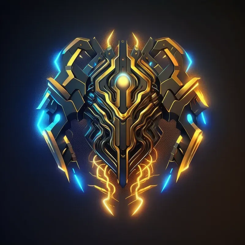 Vibrant Golden Glowing Logos