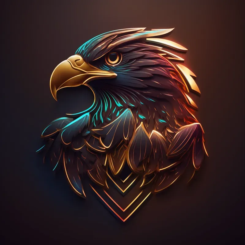 Vibrant Golden Glowing Logos