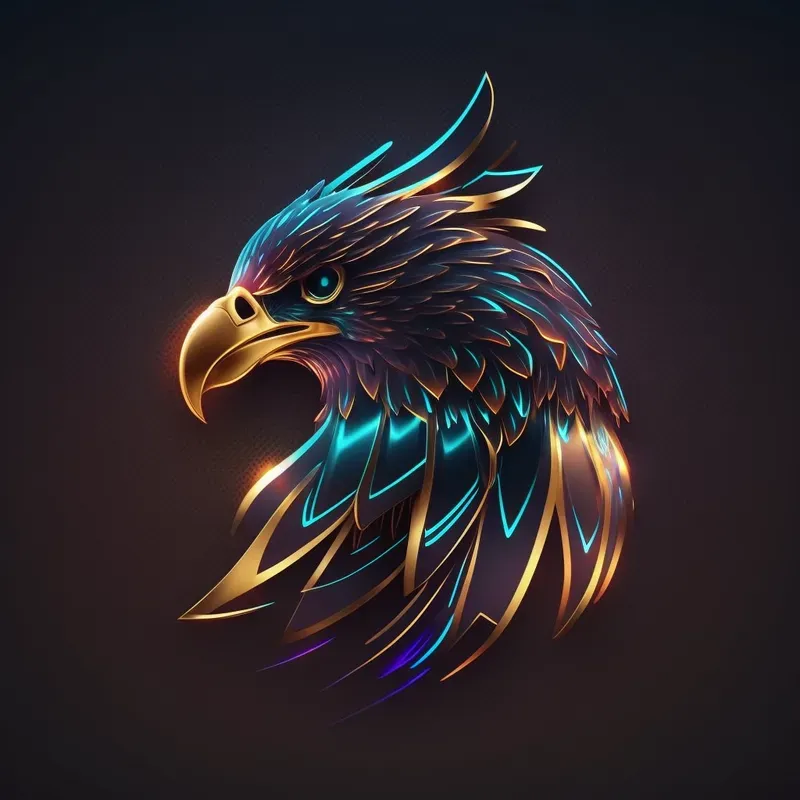 Vibrant Golden Glowing Logos