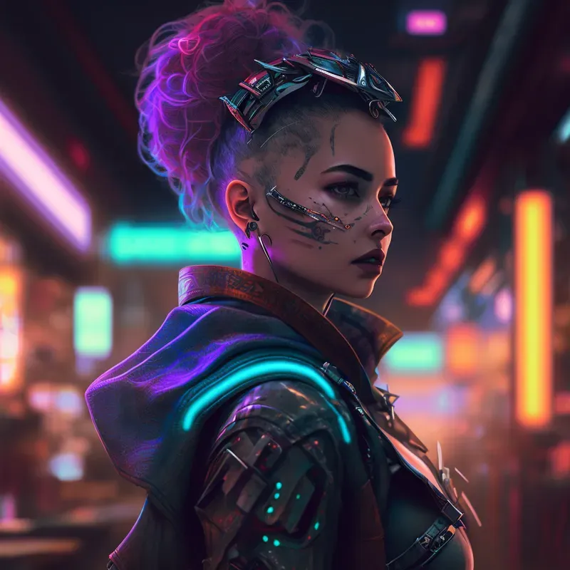 Fantasy Characters In An Alien City