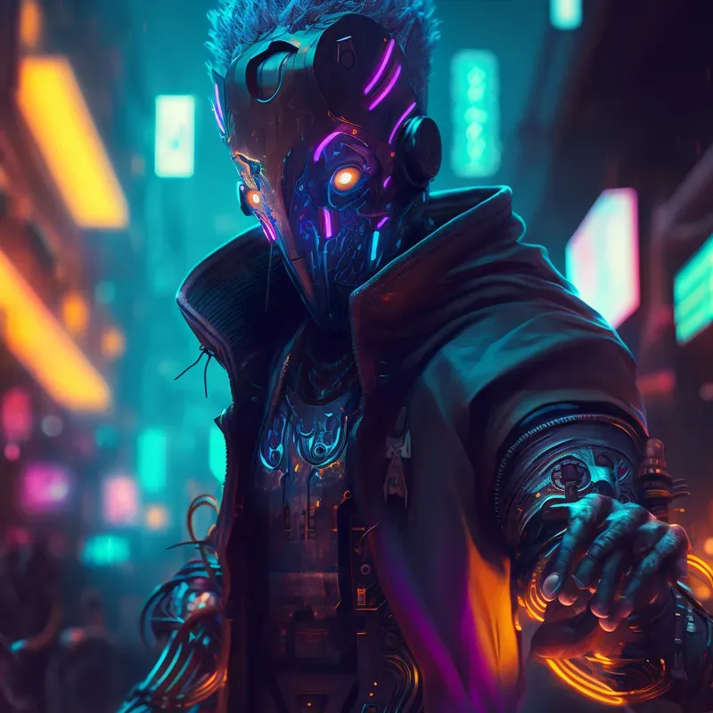 Fantasy Characters In An Alien City