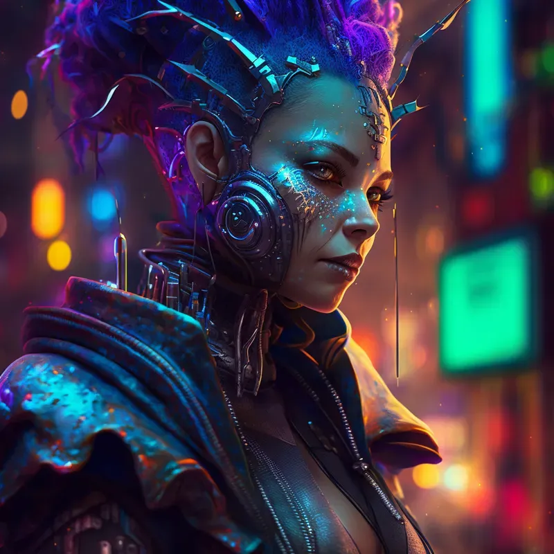 Fantasy Characters In An Alien City