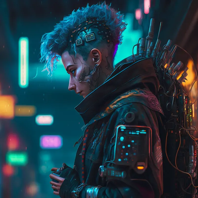 Fantasy Characters In An Alien City