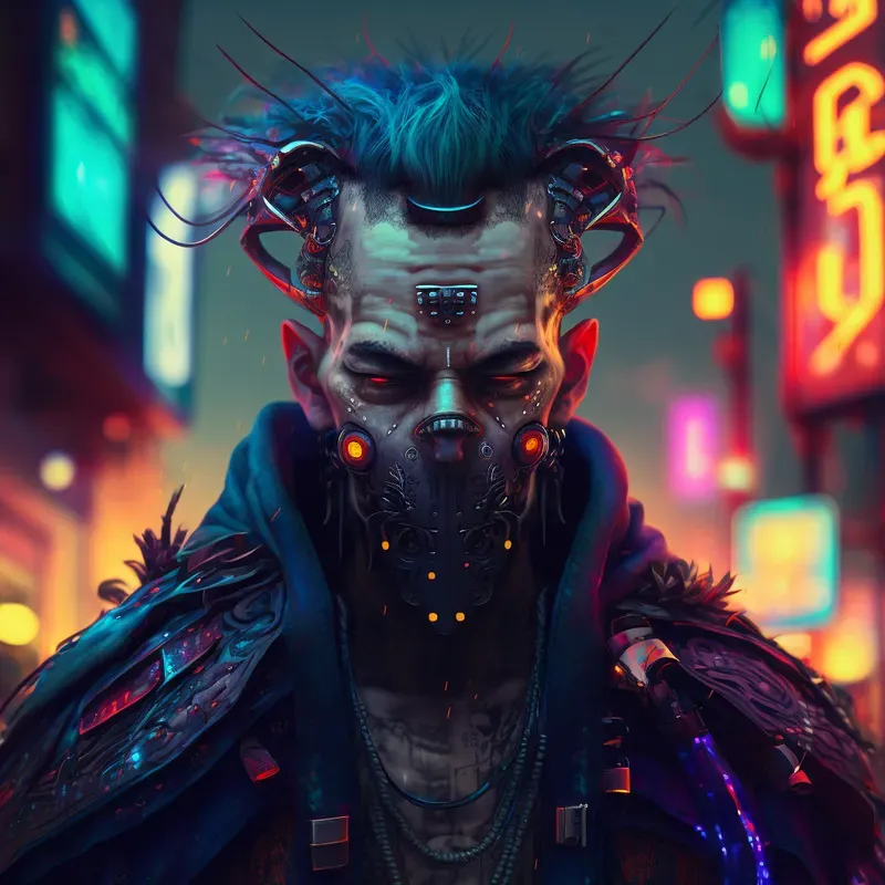 Fantasy Characters In An Alien City