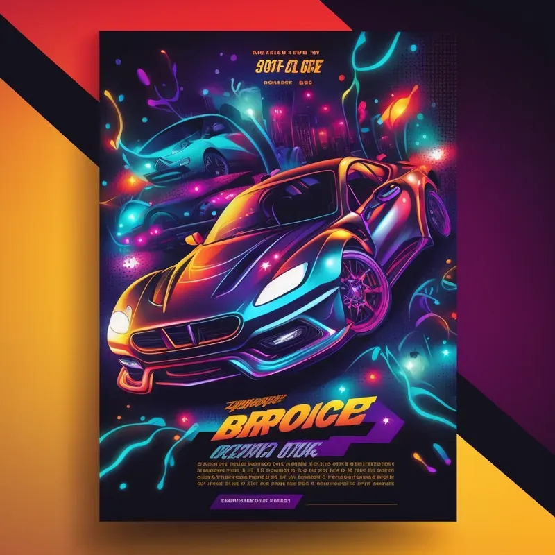 A4 Event Futuristic Flyers