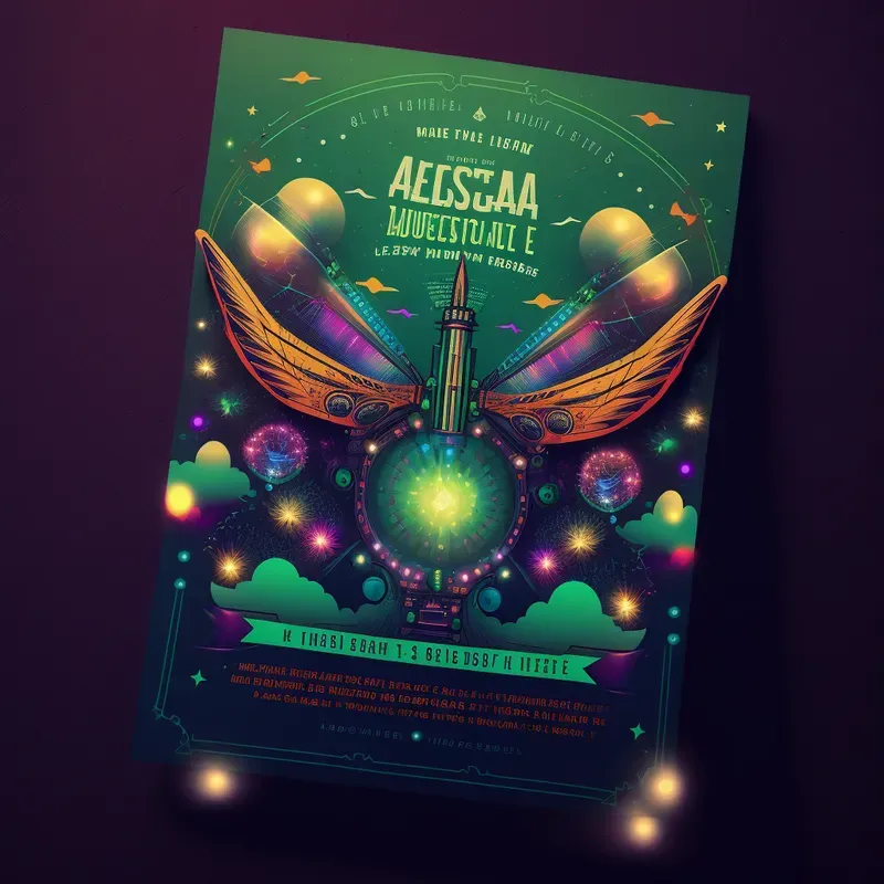 A4 Event Futuristic Flyers