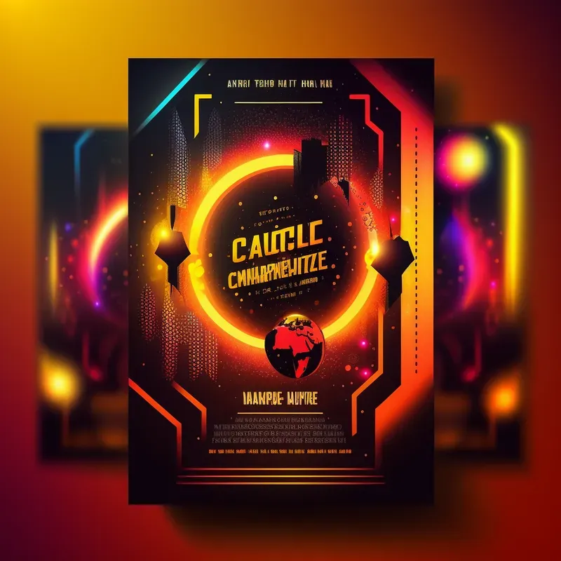 A4 Event Futuristic Flyers
