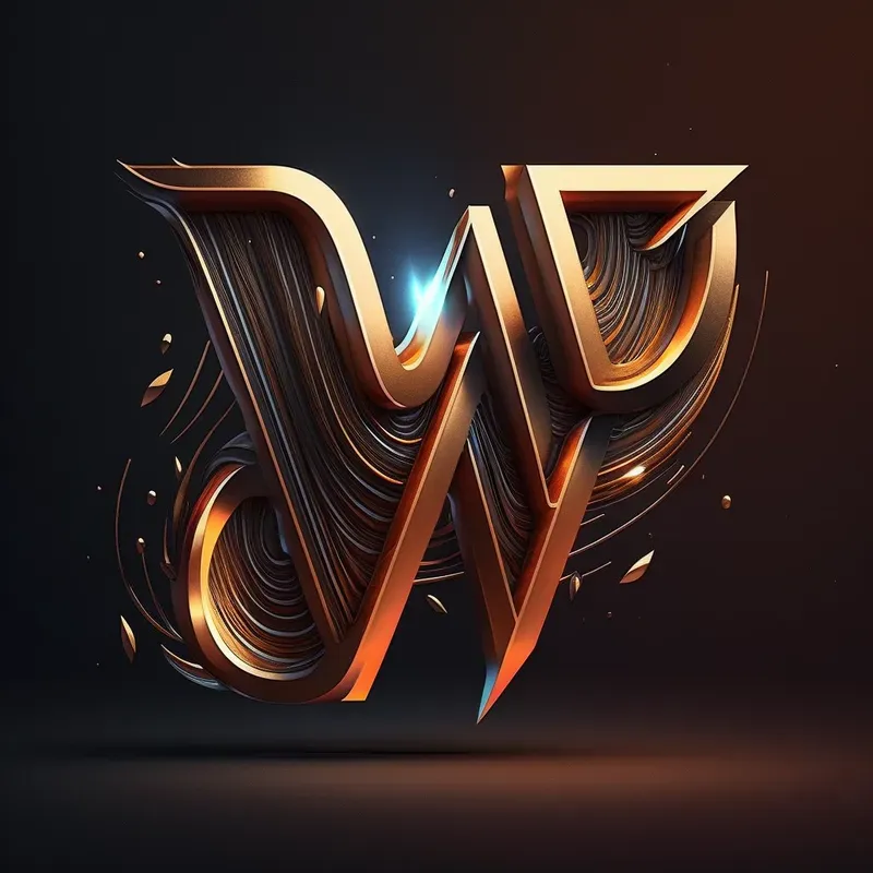 Lettering Wooden Fantasy Logos
