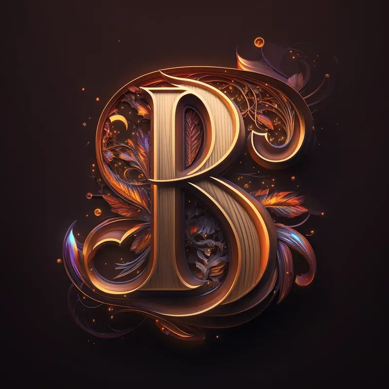 Lettering Wooden Fantasy Logos