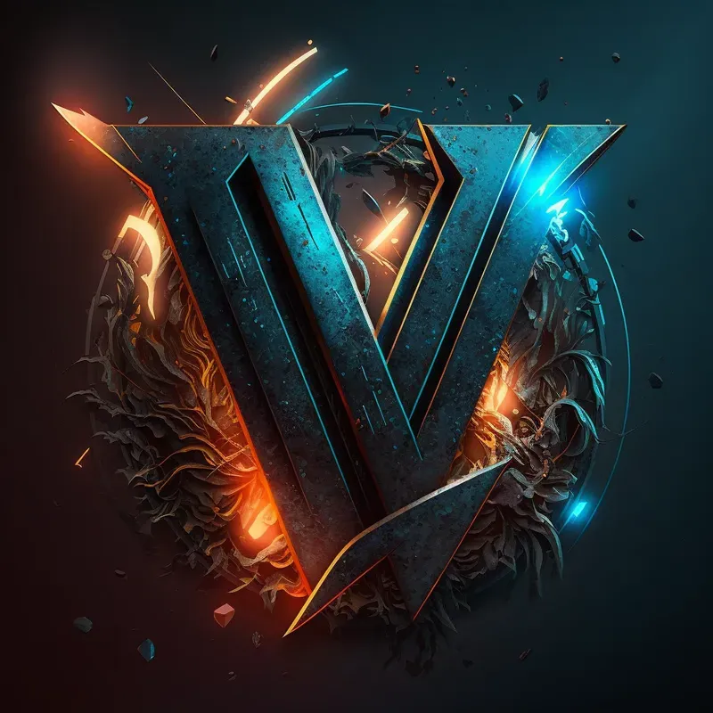 Monogram Lettering Metal Punk Logos