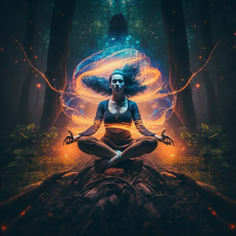 Powerful Yoga Poster Illustrations
