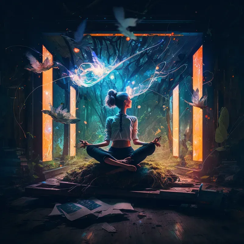 Powerful Yoga Poster Illustrations