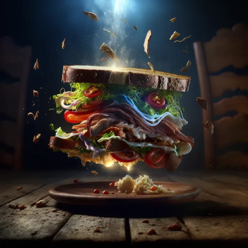 Realistic Food Explosion Photographs