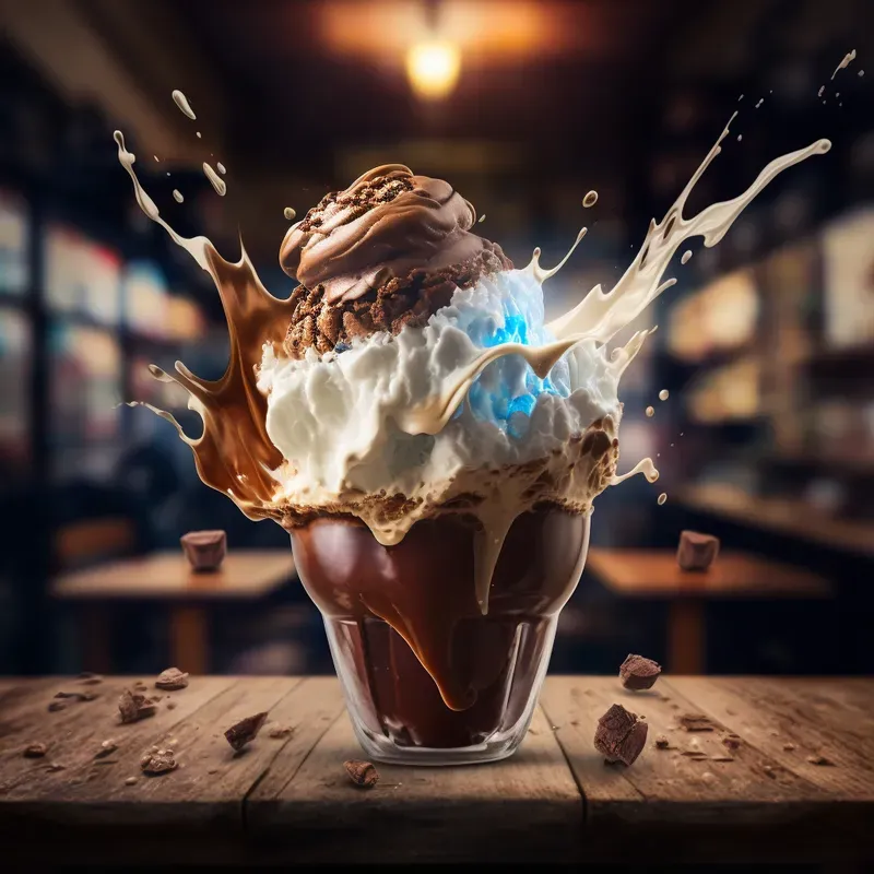 Realistic Food Explosion Photographs