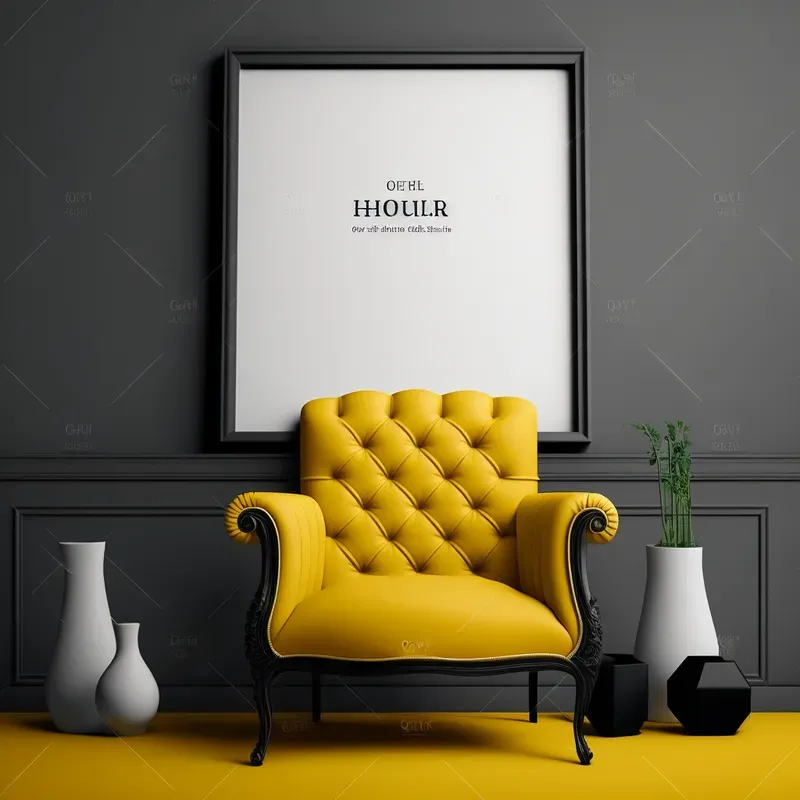 Elegant One-color Wall Art Mockups