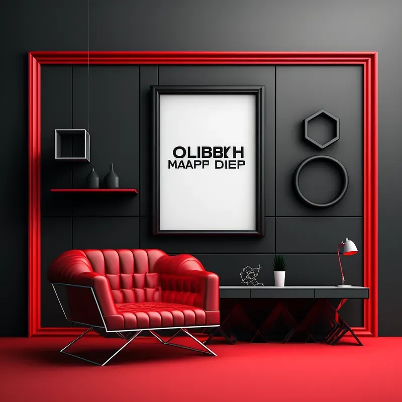 Elegant One-color Wall Art Mockups