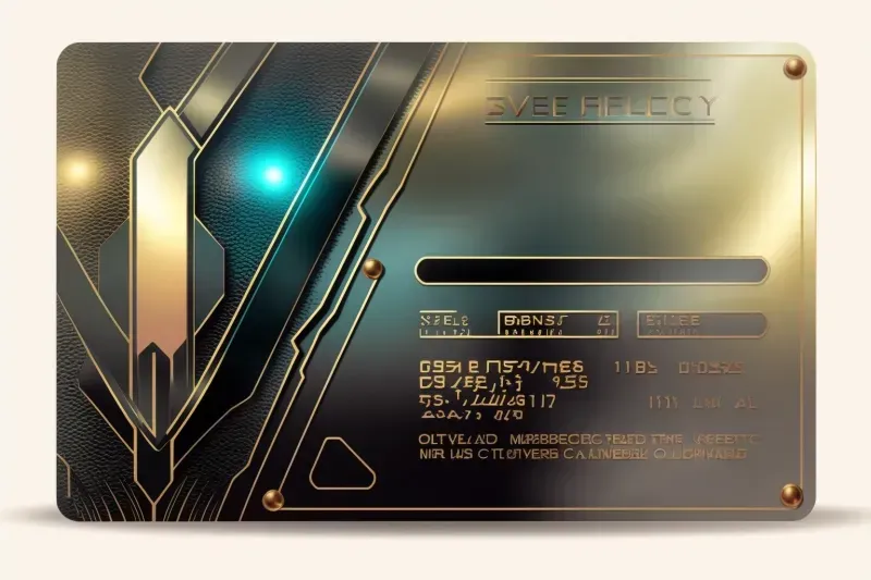 Metal Oxide Futuristic Business Cards