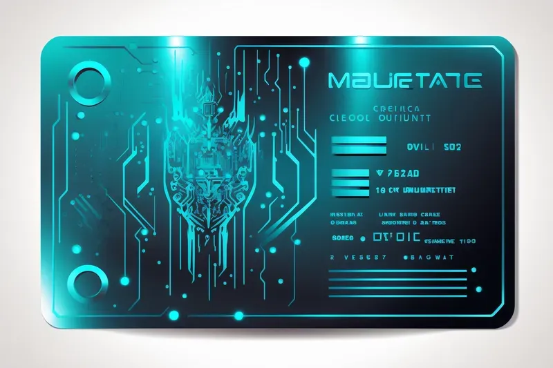 Metal Oxide Futuristic Business Cards
