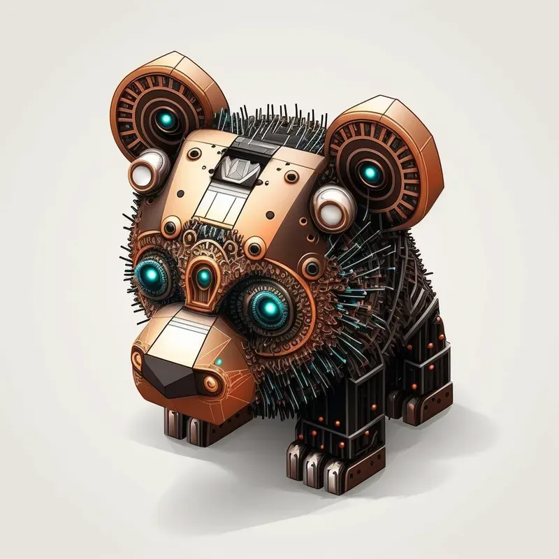 3D Isometric Mini Robots Game Assets