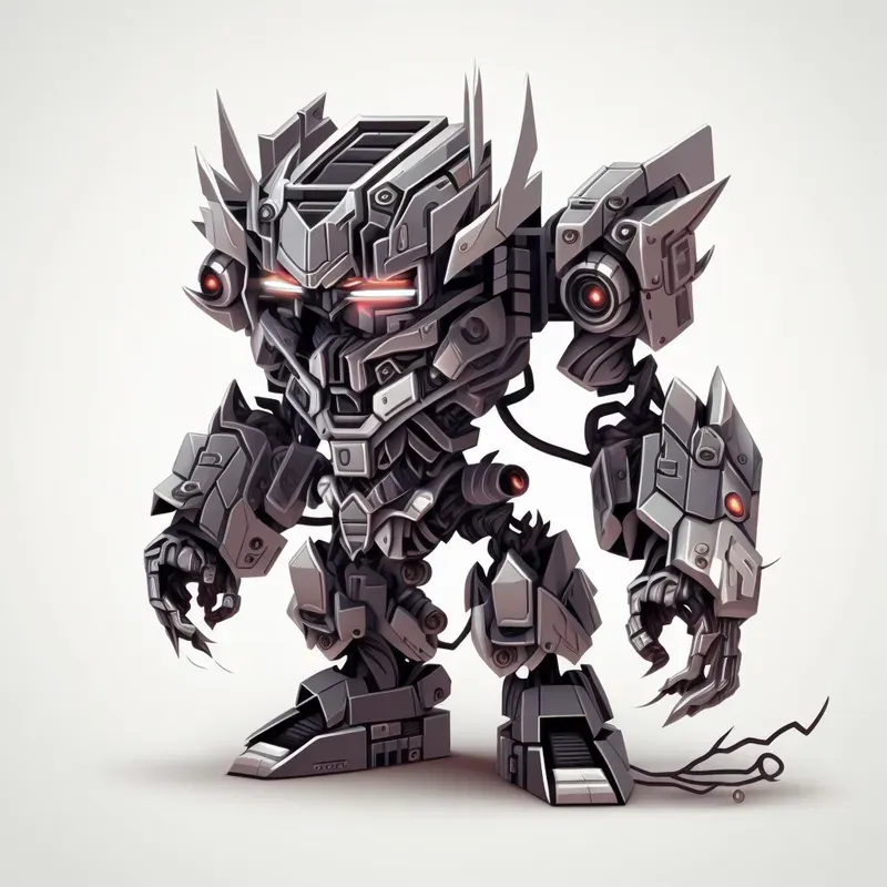 3D Isometric Mini Robots Game Assets