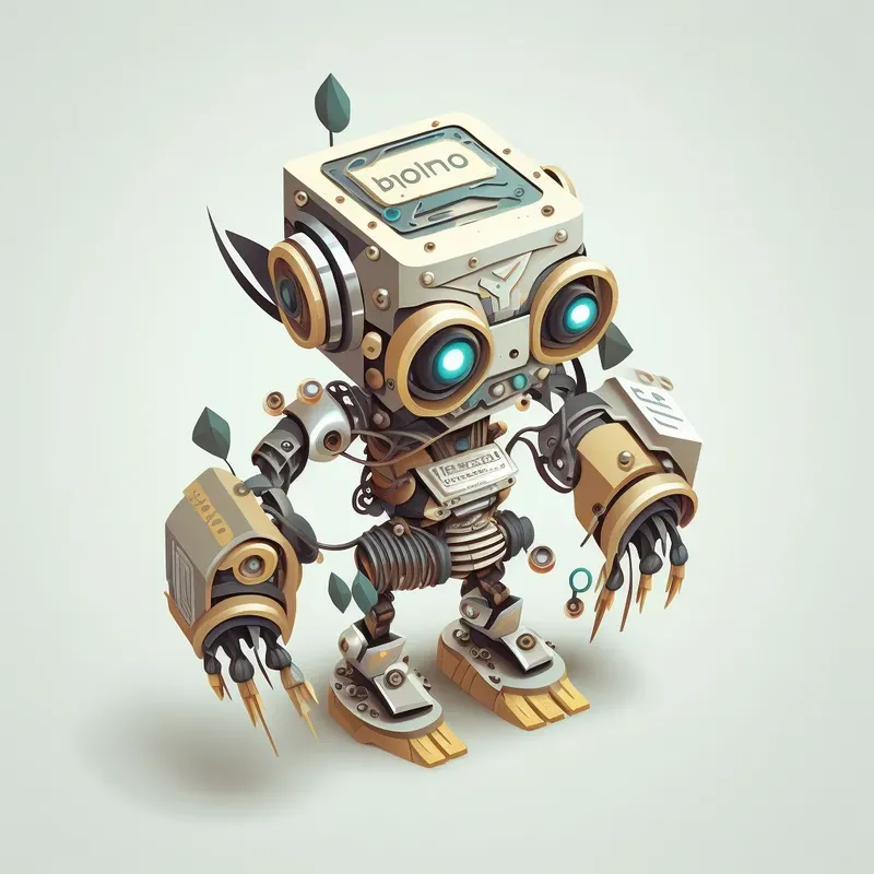 3D Isometric Mini Robots Game Assets